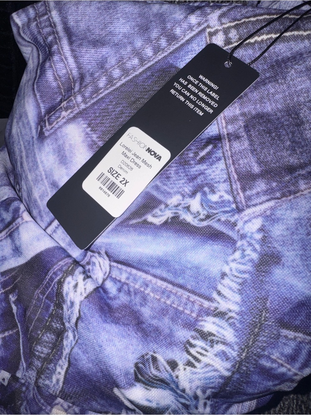 Fashion Nova Purple Washed Jeggings